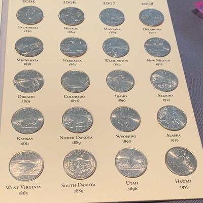 Clean State Quarters Collection In Collector Book