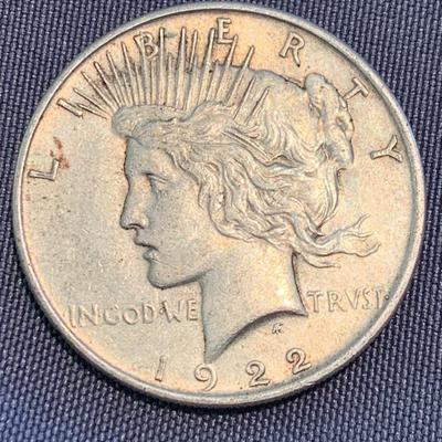 THREE Silver Peace Dollars 1922 ( 2) & 1924