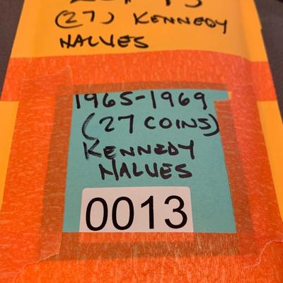 Large Kennedy Half Dollar Lot 1965-1969 - 27 Coins