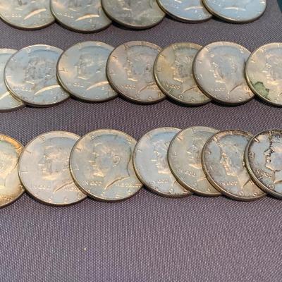 Large Kennedy Half Dollar Lot 1965-1969 - 27 Coins