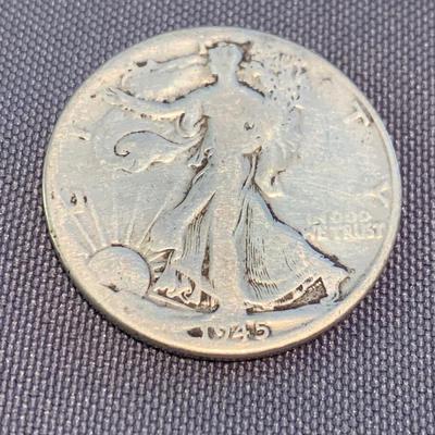 SEVEN Silver Half Dollars 1964 Kennedy Coins & 1 Standing Liberty
