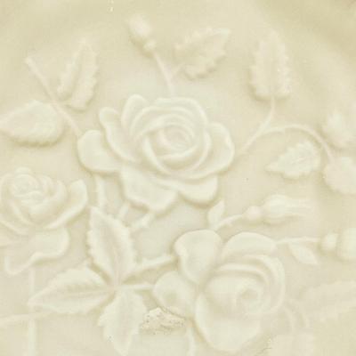 IMPERIAL GLASS ~ Satin Milk Glass Rose Bowl