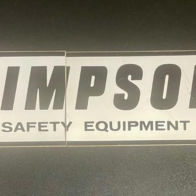 Vintage Simpson Automotive Racing Decals Stickers