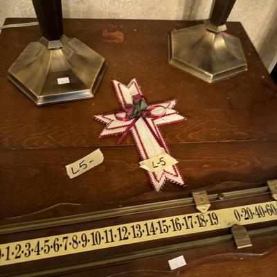 Lamps, Drop leaf Tea cart ,Clock