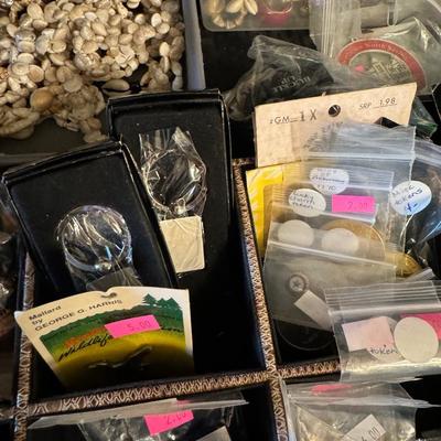 Watches, lighters, Pins, Necklaces and Pins