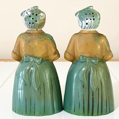 F & F Mold & Die Works ~ Vtg. Luzianne Mammy Salt & Pepper Shaker