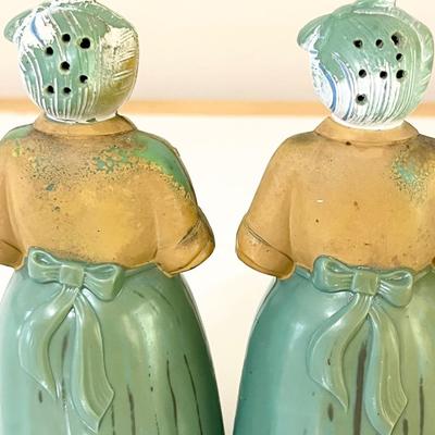F & F Mold & Die Works ~ Vtg. Luzianne Mammy Salt & Pepper Shaker