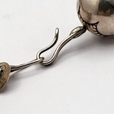 Vintage 24" Sterling Navajo Ball Necklace 165gr