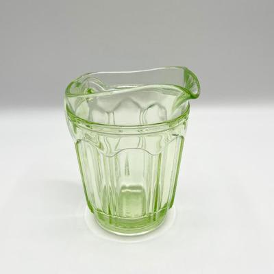 Uranium Vaseline Glass Sugar & Creamer ~ *Read Details ~ 2 Piece Set