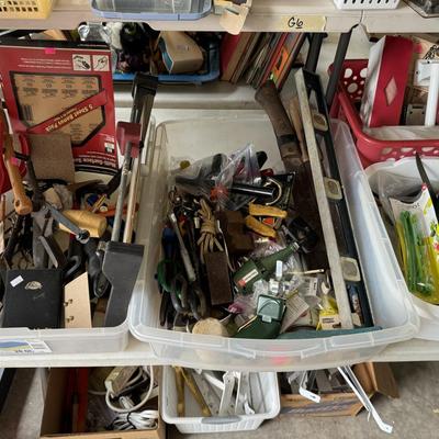 Miscellaneous tools and household supplies