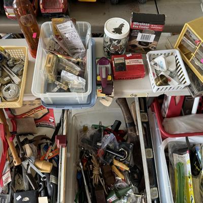 Miscellaneous tools and household supplies