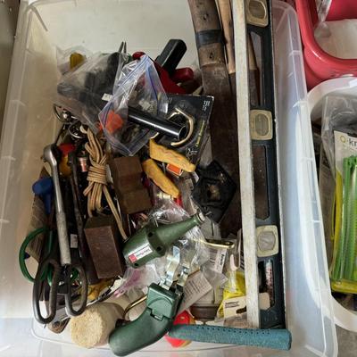Miscellaneous tools and household supplies