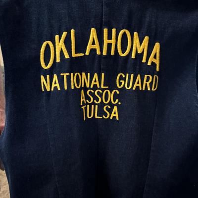 Vests with Military Convention Pins and Naval Academy graduation certificate