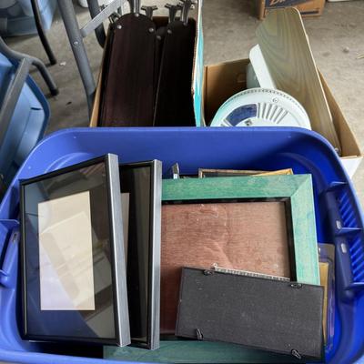 Miscellaneous picture frames, plaques, and household