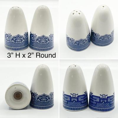 CHURCHILL ~ Willow Blue ~ 7 Piece Service For 12 ~ BONUS Salt & Pepper Shakers