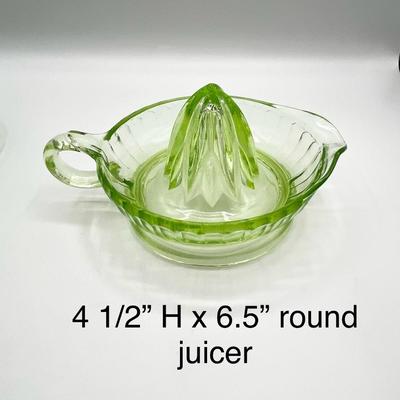HAZEL ATLAS ~ Uranium Sugar/Creamer & Juicer ~ 3 Piece Set