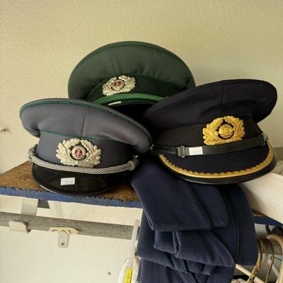 Military clothes and hats