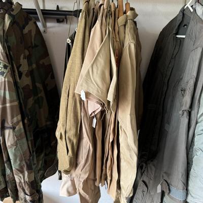 Military clothes and literature
