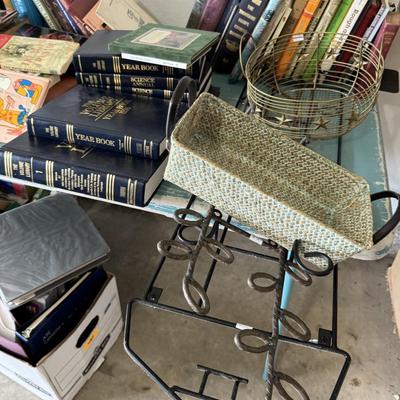 Books and table