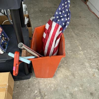 Books & American Flag