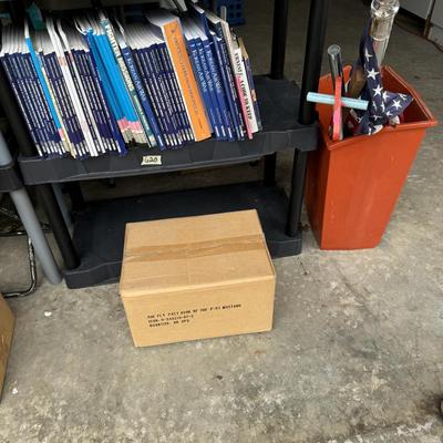 Books & American Flag