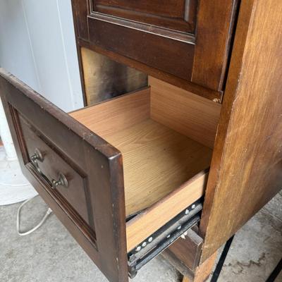 Wooden file cabinet