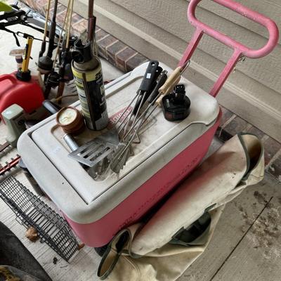 Cooler and miscellaneous outdoor items