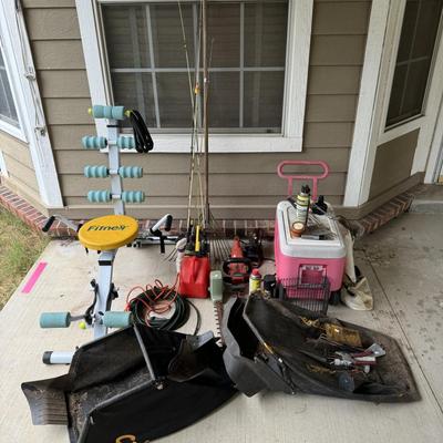 Cooler and miscellaneous outdoor items