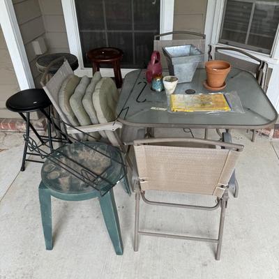 Patio table and chairs