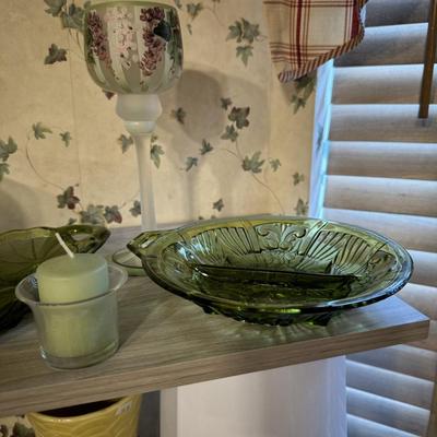 Vintage Iroquis Harvest Time Dishes with Misc Glassware