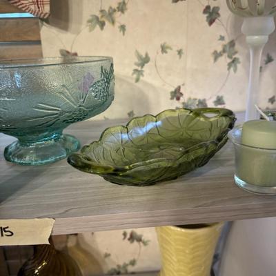 Vintage Iroquis Harvest Time Dishes with Misc Glassware