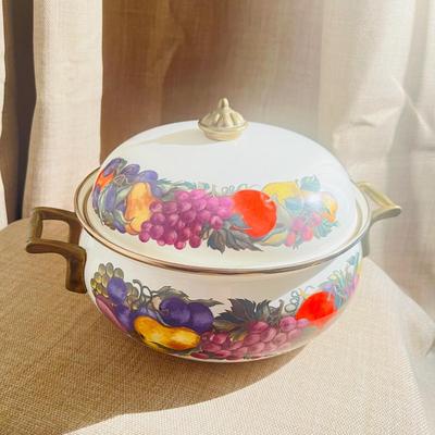 Cornucopia Vintage Dutch Oven Pot with Lid New