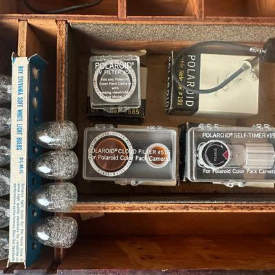 Vintage Polaroid Model 103 Camera with Accessories