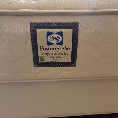 Queen Sealy Posturepedic Mattress, Box Spring and Frame