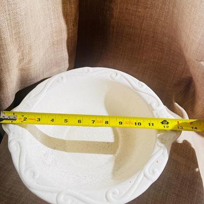 California Calif Pottery USA Grape White Pitcher & Basin Bowl Vintage