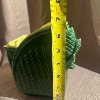 Vintage Pottery Ear of Corn Hand Made Mejolica