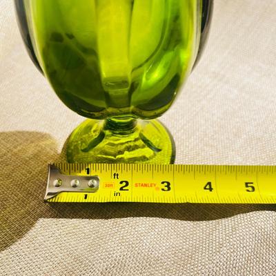 Viking Epic Line MCM Swung 6 Petal Green Vase 17" Tall