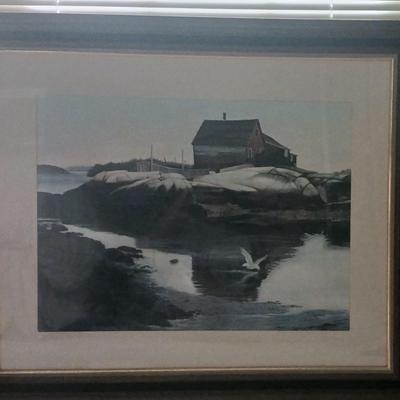 Seaside Shack Framed and Matted Print