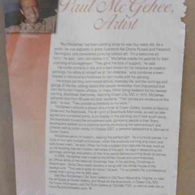 Framed Paul McGee Signed and Numbered Print