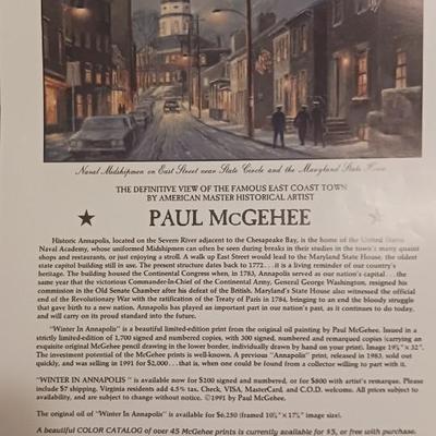 Framed Paul McGee Signed and Numbered Print