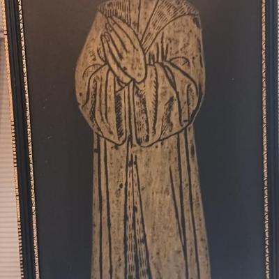 Set of Two Richard Beuforest Dorchester Abbey Brass Rubbings