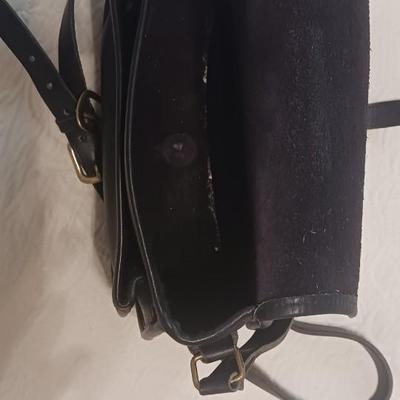 Vintage Coach Black Leather Purse/Shoulder Bag