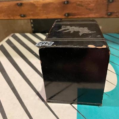 Small, wooden storage box