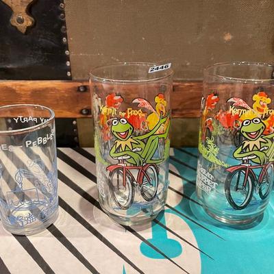 Muppets and a flinstone glasses