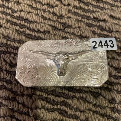 Longhorn belt buckle