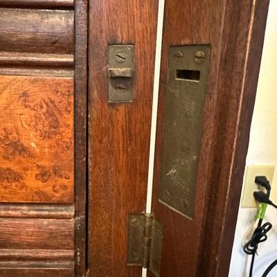 Antique Victorian Walnut Lockside (See Description)