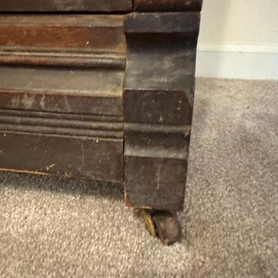 Antique Victorian Walnut Lockside (See Description)