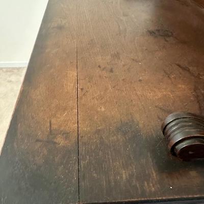 Antique Victorian Walnut Lockside (See Description)