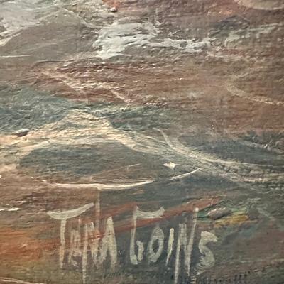 Original Oil Painting “Rough Seas” by Tena Goins
