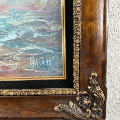 Original Oil Painting “Rough Seas” by Tena Goins